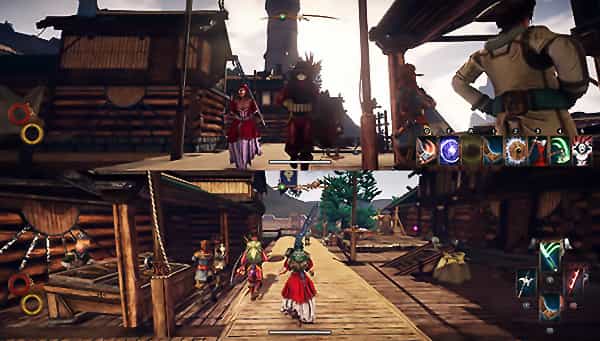 Outward кооператив split screen